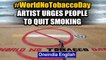Artist urges people to quit smoking through his sand art at a beach in Puri: watch | Oneindia News