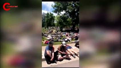 ABD'deki protestolara damga vuran anlar