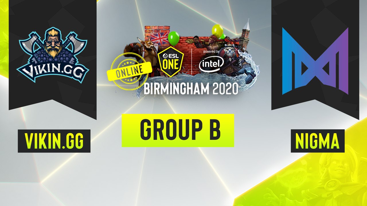 Dota2 - Team Nigma vs. Vikin.gg - Game 1 - ESL One Birmingham 2020 - Group B - EU