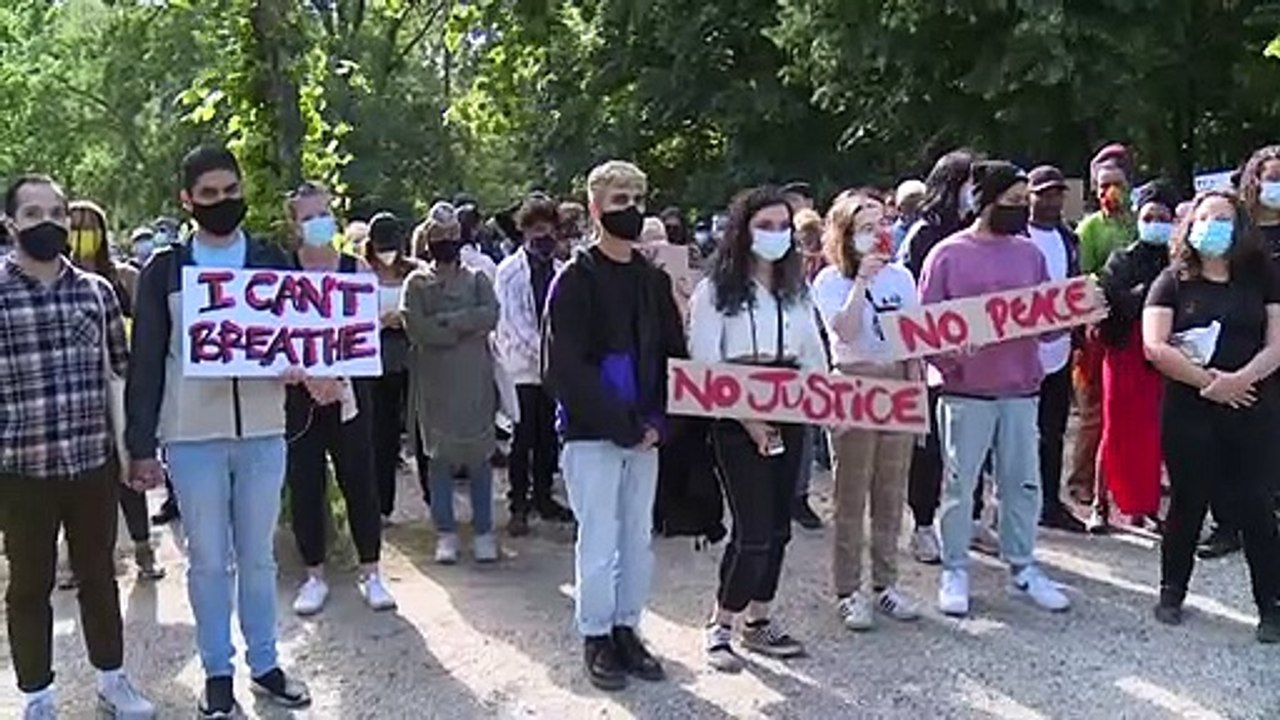 Gegen Rassismus: Gedenken in Berlin an George Floyd