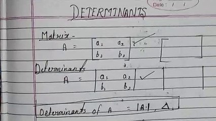 Determinants and Expansion of Determinant of Second Order (part-1)