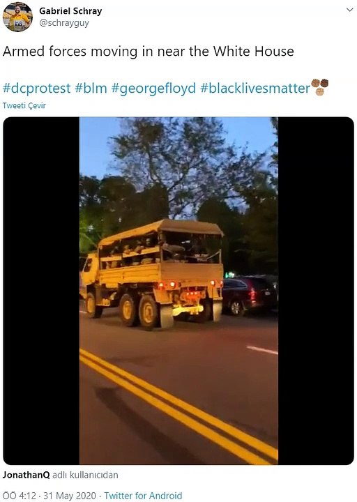 Beyaz Saraya Silahlı Birliklerin Yığılması