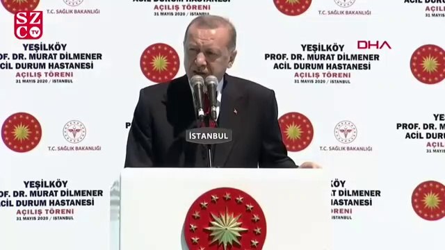 Erdoğan, Prof. Dr. Murat Dilmener Acil Durum Hastanesi açılışında konuştu