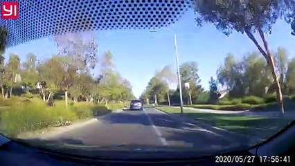Scary Moment as Youths Cross Road In-Front of Car