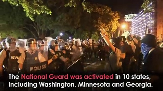 George Floyd: Violence escalates across USA as unrest comes to White House