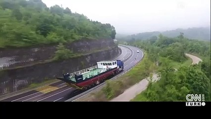 Bolu Dağı'ndan gemi geçti