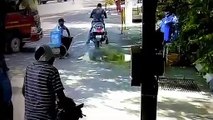 सैनिटाइजर स्प्रे करते ही बाइक बनी आग का गोला, अहमदाबाद की घटना का वीडियो वायरल