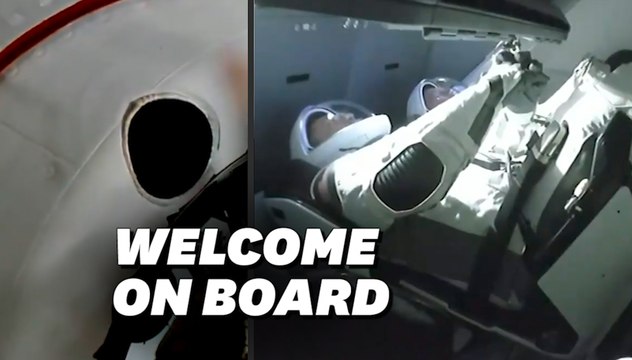 Les images de l'arrivée de Crew Dragon, la capsule de Space X à l'ISS