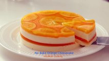オレンジ・レアチーズケーキの作り方 No-Bake Orange Cheesecake＊Eggless Recipe｜HidaMari Cooking
