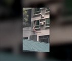 Naked man plunges from fourth-storey window when lover’s husband catches them in bed Viral video