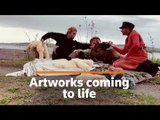 Life imitates art- Russian group recreate masterpieces