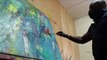 Senegalese artist creates coronavirus era paintings