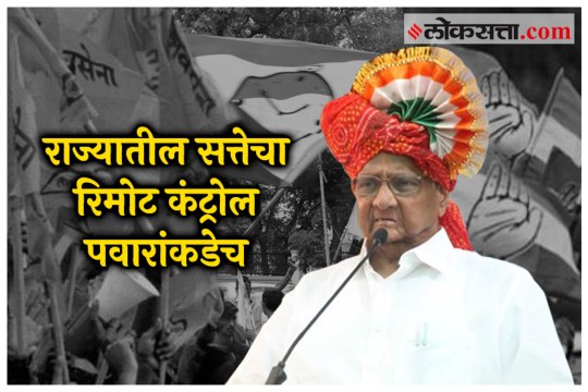 Sharad Pawar Holds Remote control of Power in Maharashtra