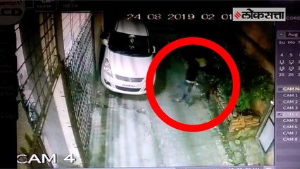 CCTV: vehicle vandalism in pune