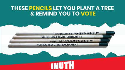 These Pencils Let You Plant A Tree & Remind You To Vote