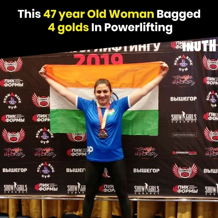This 47-Year-Old Woman Bagged 4 Golds In Powerlifting