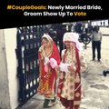 #CoupleGoals: Newly Married Bride, Groom Show Up To Vote