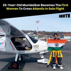 23-Year-Old Mumbaikar Becomes The First Woman To Cross Atlantic In Solo Flight