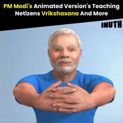 PM Modi's Animated Version's Teaching Netizens Vrikshasana And More