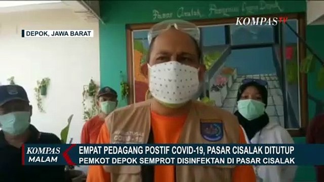 4 Pedagang Positif Corona di Pasar Cisalak, Pasar Ditutup
