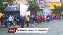 Policias y fiscalizadores desalojaron a ambulantes en el distrito de La Victoria