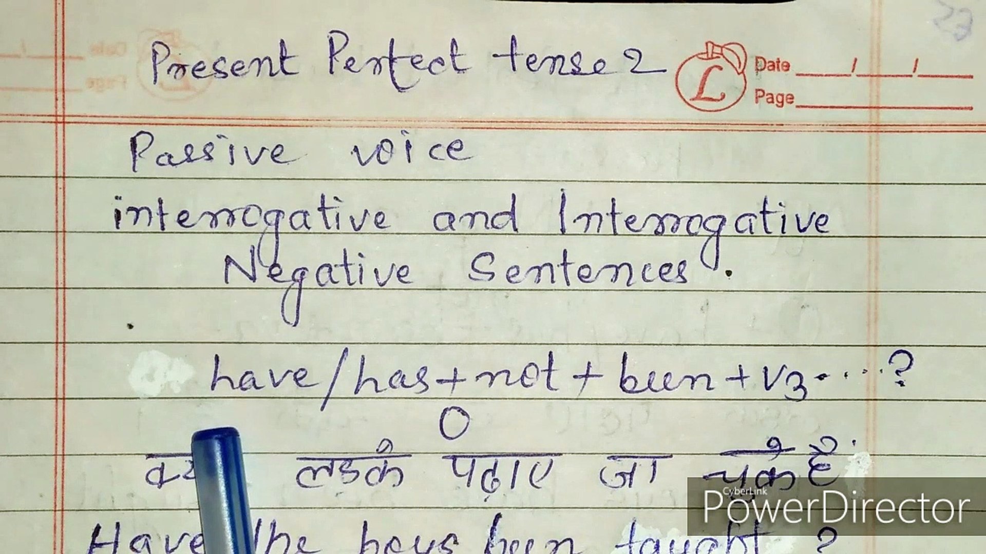 Present Perfect Tense Passive Voice Interrogative And Interrogative Negative Hindi Sentences Passive Voice Of Present Perfect Tense Present Perfect Tense Passive Voice In Hindi How To Learn Passive Voice Of Present Perfect Tense In