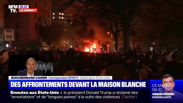 Mort de George Floyd: affrontements et tirs de gaz lacrymogène devant la Maison Blanche