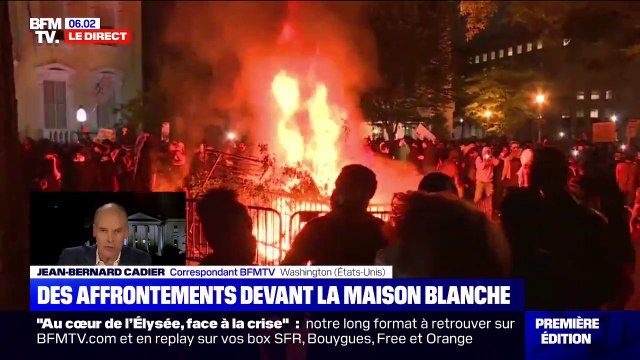 Mort de George Floyd: les images d'affrontements devant la Maison Blanche à Washington