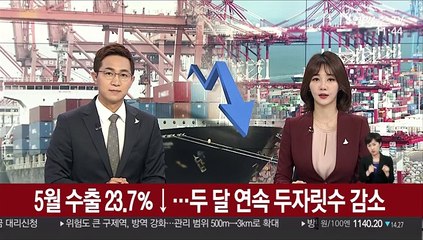 Download Video: 5월 수출 23.7％↓…두 달 연속 두자릿수 감소