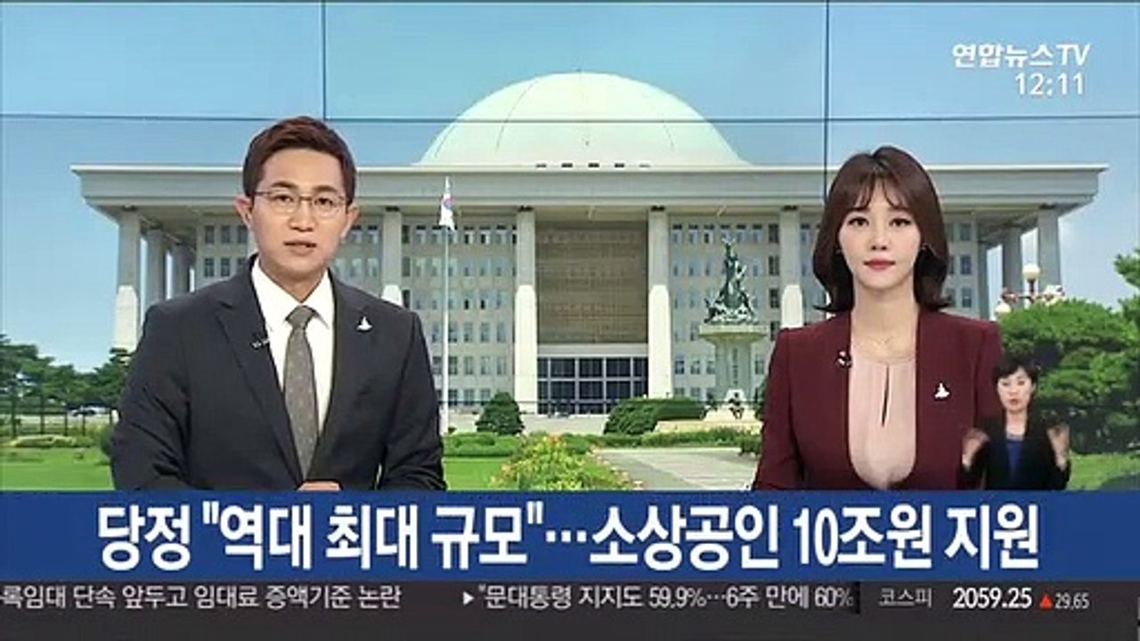 당정 "역대 최대 규모"…소상공인 10조원 지원