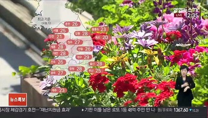 [날씨] 전국 맑고 초여름 더위…서울 25도·대구 29도
