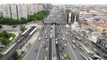 Normalleşme sürecinin ilk gününde trafik yoğunluğu