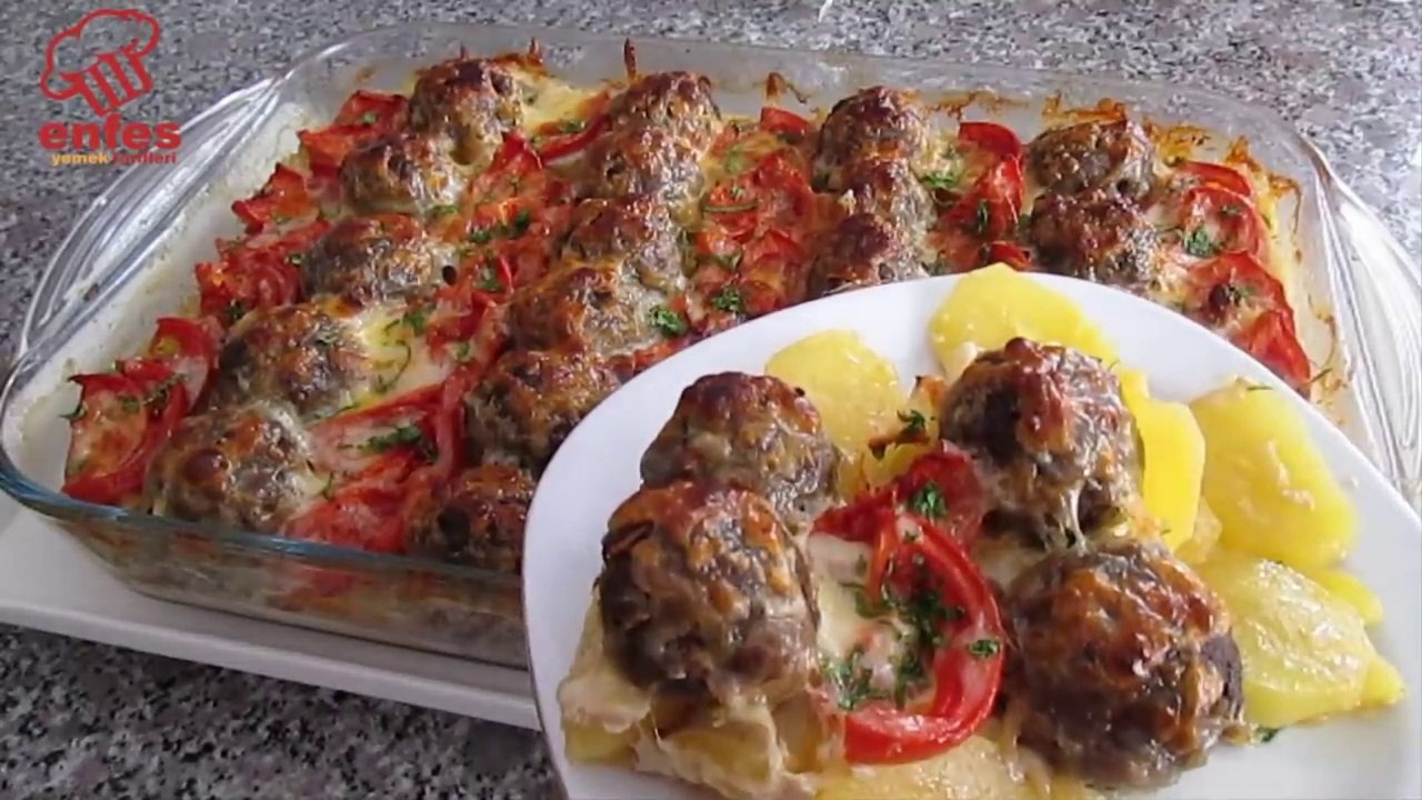 BU YEMEK MUTLAKA DENENMESİ GEREKEN  ŞAHANE BİR TATANA YEMEK FIRINDA PATATES KÖFTE ✔