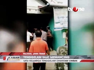 Satu Keluarga di Pacitan Tenggelam Dihantam Ombak