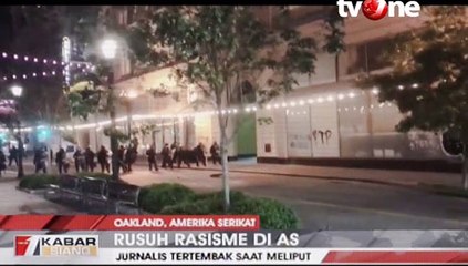 Jurnalis Tertembak Saat Meliput Demonstrasi di Amerika