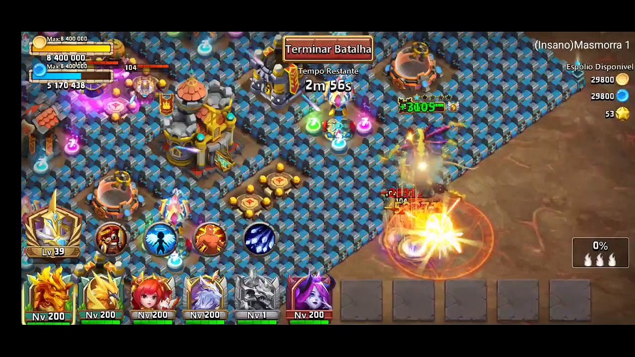 1º e  2º Evoluçao do Zephyricaskil 13/15, castle clash: batalha de guildas