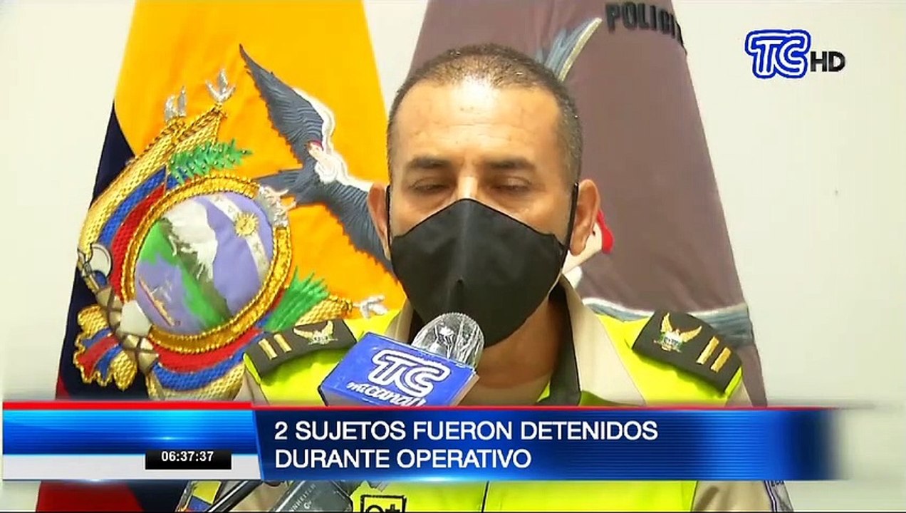 Dos sujetos acusados de agresión a agentes de la Policía Nacional fueron detenidos en Nobol