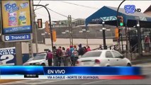 Así luce la circulación en el norte de Guayaquil