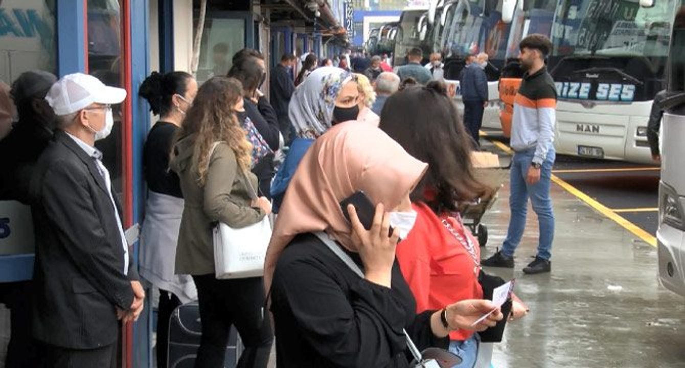 Seyahat kısıtlaması kalktı, otogar hareketlendi