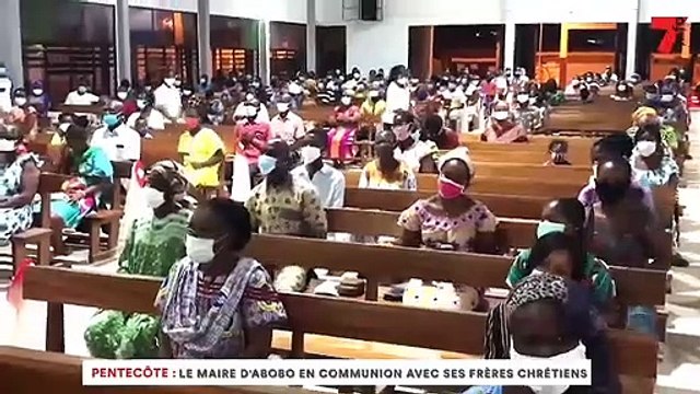 Pentecôte - Le Maire d'Abobo, Hamed BAKAYOKO, en communion avec ses frères chrétiens