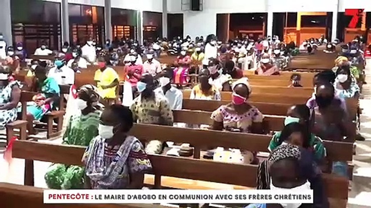 Pentecôte - Le Maire d'Abobo, Hamed BAKAYOKO, en communion avec ses frères chrétiens