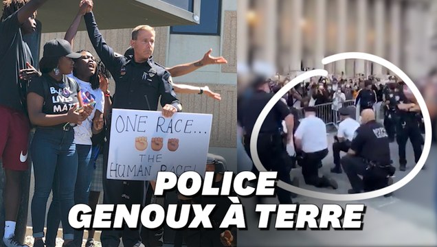 George Floyd: À New York, les policiers s'agenouillent avec les manifestants