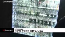ABD'de polis şiddetiyle patlak veren protestolarda New York'taki ünlü mağazalar yağmalandı