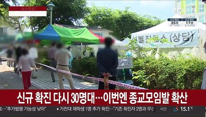 신규 확진 다시 30명대…이번엔 종교 모임발 확산