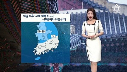 [날씨]내일 오후~모레 새벽 비…충청이남 더위 계속