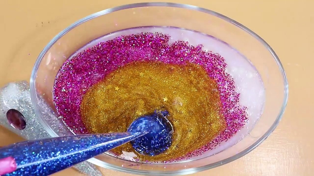 Making Glitter Slime with Piping Bags! Most Satisfying Slime Video★ASMR★#ASMR#PipingBags