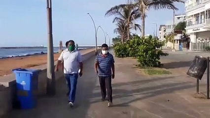 67 நாட்களுக்கு பிறகு திறக்கப்பட்ட புதுச்சேரி கடற்கரை சாலை.. பொதுமக்கள் ஹேப்பி - வீடியோ