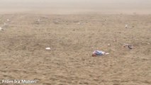 Rubbish left on Seaburn beach