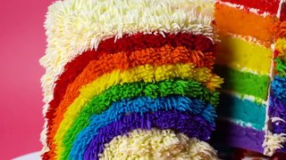 Top 10 Awesome Rainbow Cake Ideas For Your Family - So Yummy Colorful Cake Recipes - Beyond Tasty