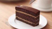 オペラ風チョコケーキの作り方 Chocolate & Coffee Cake